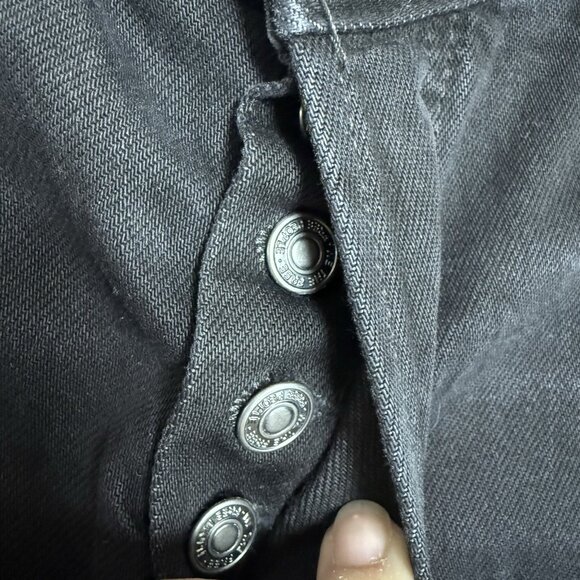 We The Free People Jeans Mid Rise Straight Leg Button Fly Distressed Crop 26 NWT - Picture 5 of 14